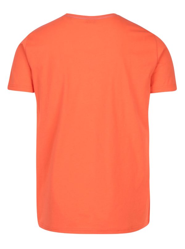 Oranžové pánske tričko s výšivkou loga GANT