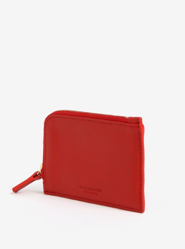 Červená dámska kožená peňaženka Vagabond Lisabon