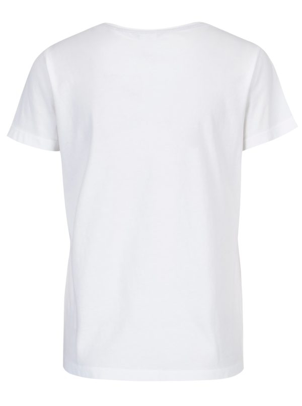 Biele dámske tričko s nápisom GANT