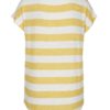 Žlto-krémové pruhované tričko VERO MODA Wide