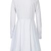 Biele dámske košeľové šaty Pietro Filipi