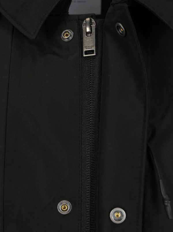 Čierny funkčný nepremokavý kabát Selected Homme Take Tech