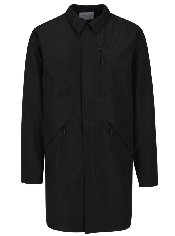 Čierny funkčný nepremokavý kabát Selected Homme Take Tech