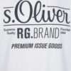 Biele pánske regular fit tričko s potlačou s.Oliver