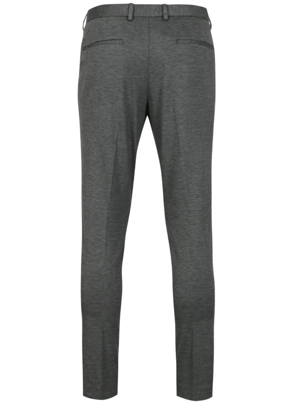 Sivé melírované oblekové nohavice Selected Homme Zero-Merce