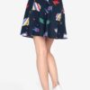 Tmavomodrá vzorovaná sukňa Tommy Hilfiger