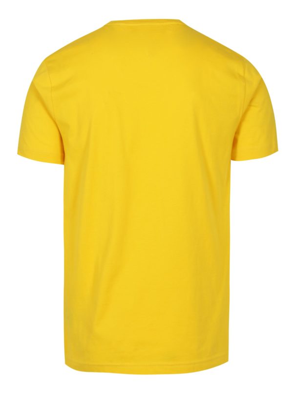 Žlté pánske tričko s potlačou Tommy Hilfiger