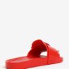 Červené šľapky s prackou Melissa Beach Slide