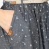 Modrosivá vzorovaná sukňa s opaskom Ragwear Mare B
