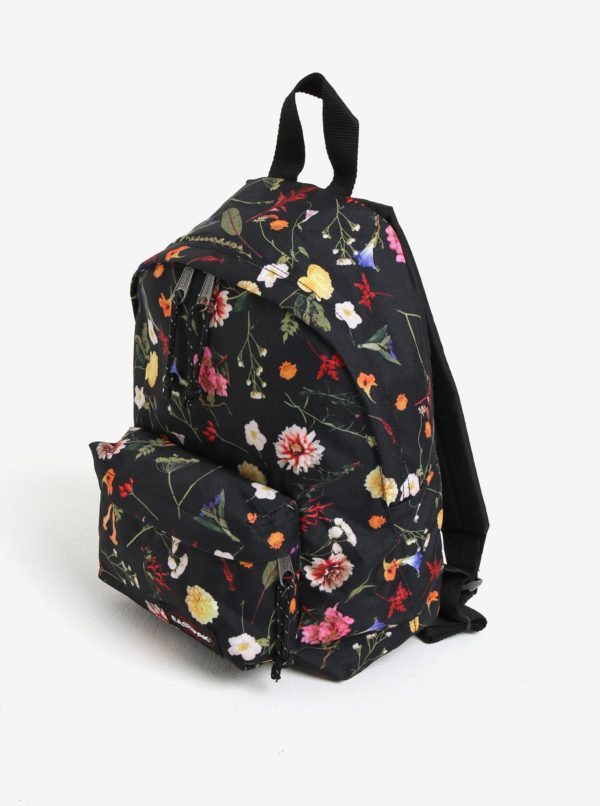 Čierny dámsky kvetovaný malý batoh Eastpak Orbit 10 l