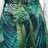 Zelené vzorované skrátené culottes nohavice s vysokým pásom MISSGUIDED