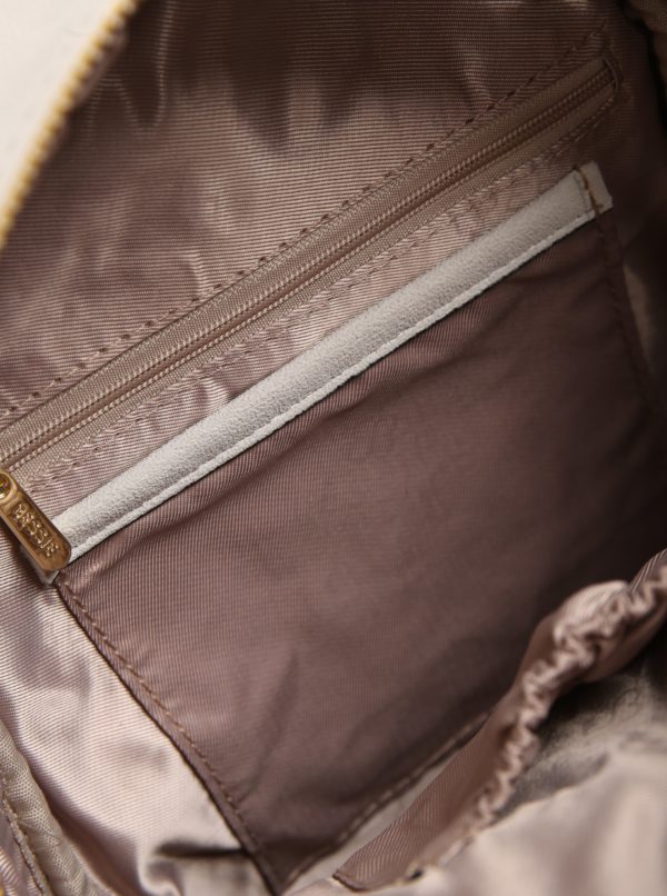 Krémový batoh s perforovanými detailmi Bessie London