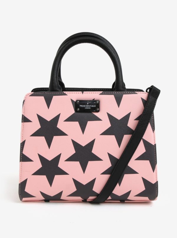 Sivo-ružová vzorovaná kabelka Paul's Boutique Logan