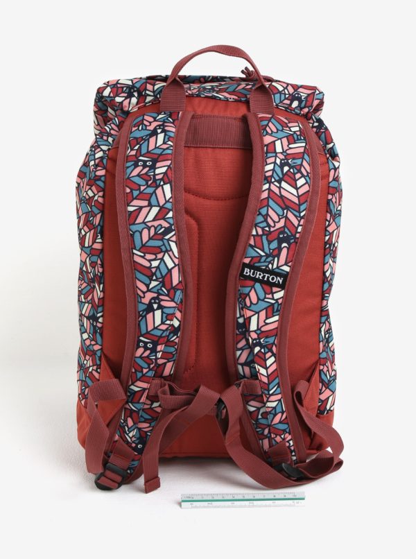 Tehlový dievčenský vzorovaný batoh s chlopňou Burton Youth Tinder 16 l