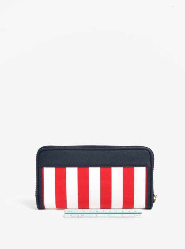 Bielo-červená pruhovaná peňaženka Paul's Boutique Lizzie