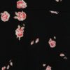 Čierne kvetované šaty so šnurovaním v dekolte TALLY WEiJL