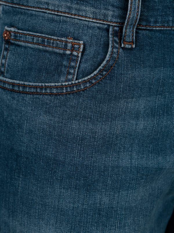 Modré pánske regular rifľové kraťasy Cross Jeans