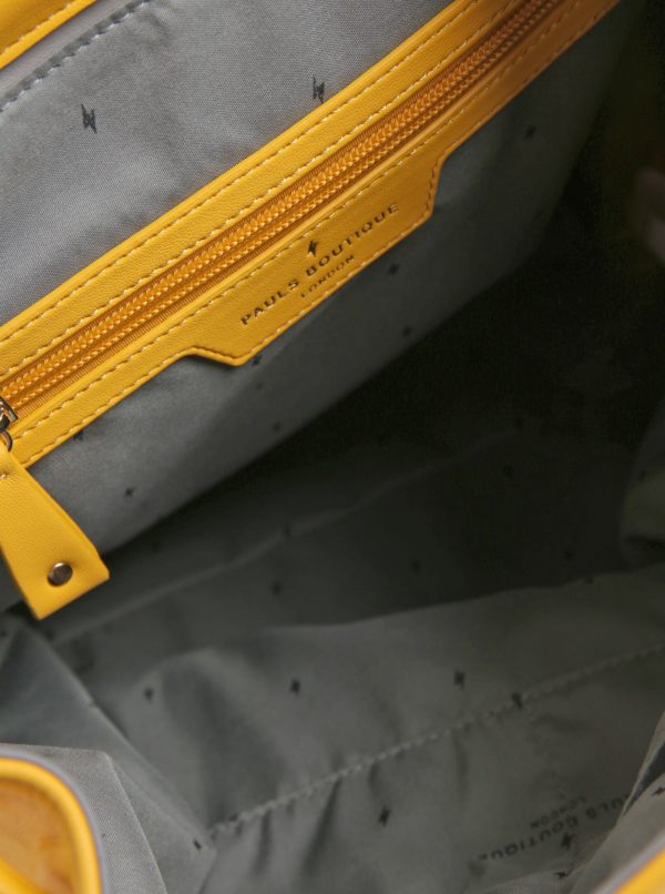 Žltý koženkový batoh Paul's Boutique Celine
