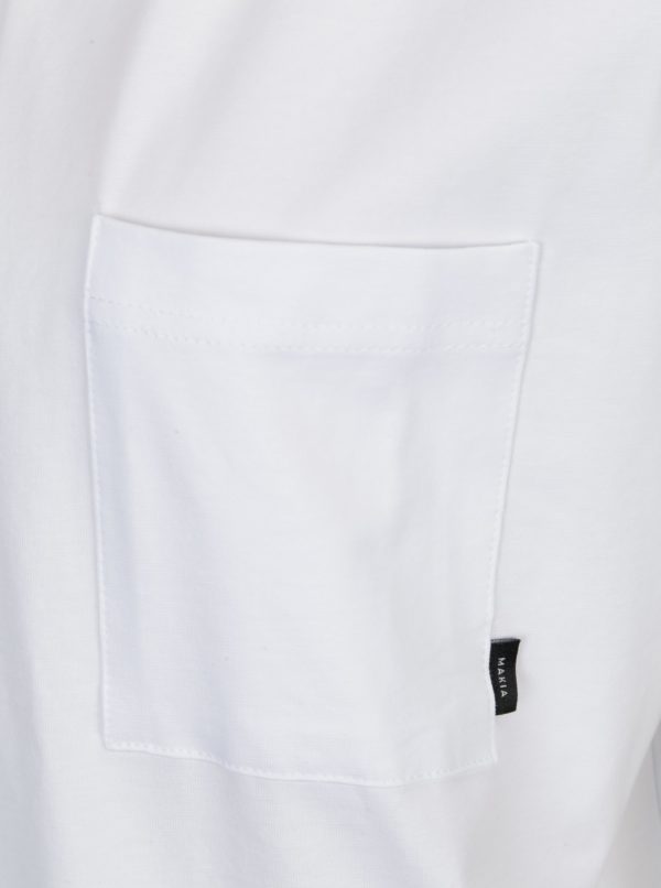 Biele dámske oversize tričko Makia