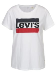 Biele dámske tričko s potlačou Levi's® 
