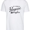 Biele tričko s potlačou Original Penguin Flocked
