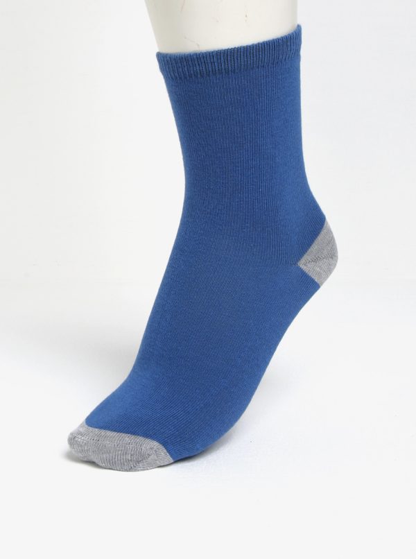 Súprava piatich párov chlapčenských ponožiek v modrej, sivej a čiernej farbe name it Vak