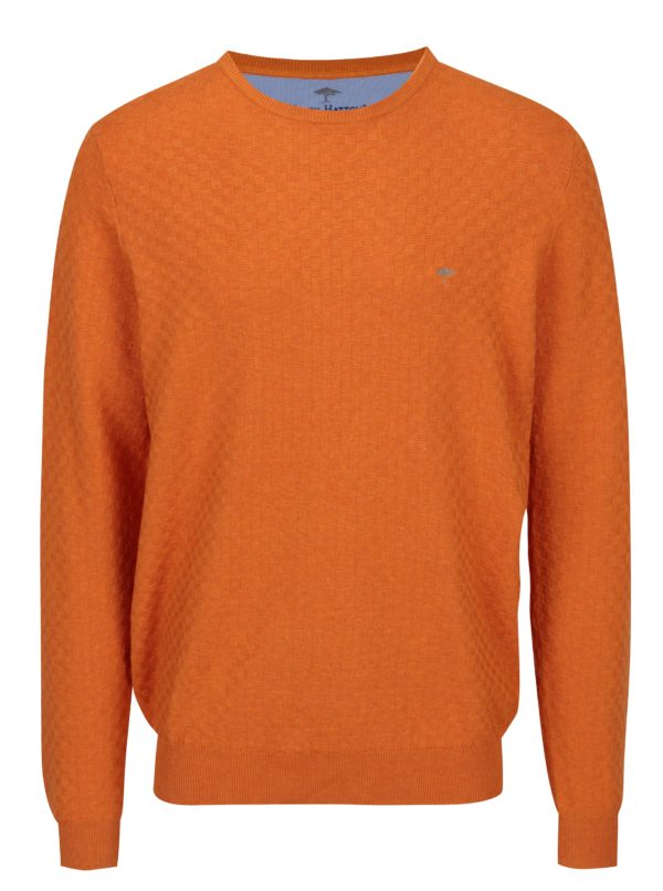 Oranžový vzorovaný sveter Fynch-Hatton