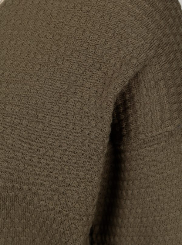 Kaki vzorovaný sveter Jacqueline de Yong Barbera