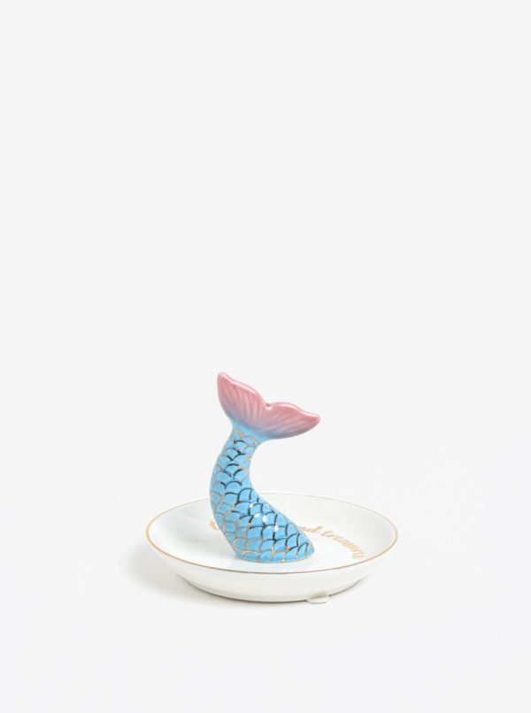 Krémová miska na šperky s motívom morskej panny Sass & Belle Mermaid