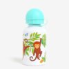 Biela fľaša s potlačou opice a leňochoda Sass & Belle Jungle Friends