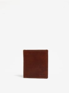 Hnedá pánska kožená peňaženka KARA