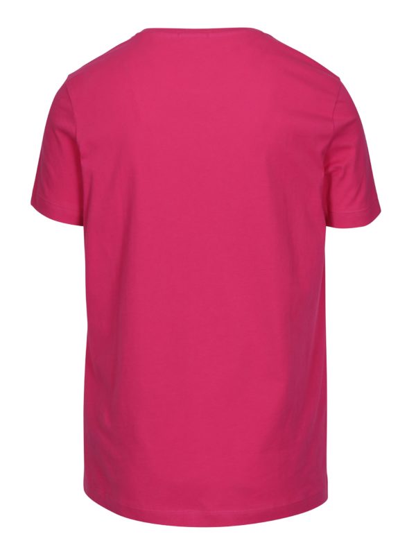 Ružové pánske tričko s potlačou Calvin Klein Jeans Typoko