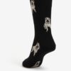 Čierne dámske ponožky s motívom mopslíkov ZOOT