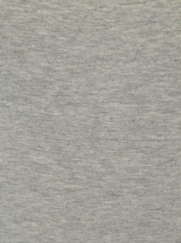 Sivé melírované basic tričko s krátkym rukávom Dorothy Perkins