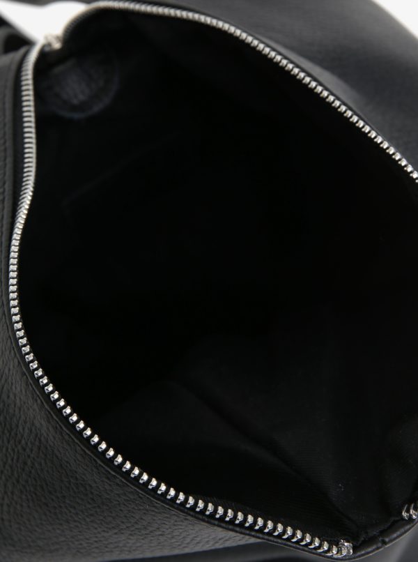Čierny dámsky kožený batoh KARA