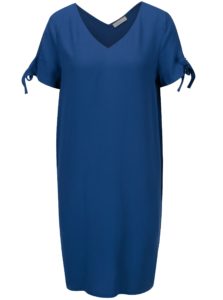 Modré šaty s véčkovým výstrihom Yerse