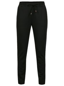 Čierne dámske nohavice s elastickým pásom Gracia Jeans