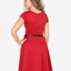 Červené šaty s opaskom ZOOT
