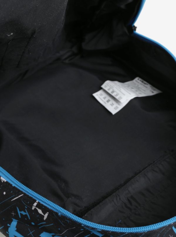 Čierno-modrý chlapčenský vzorovaný batoh LOAP Ellipse 25 l