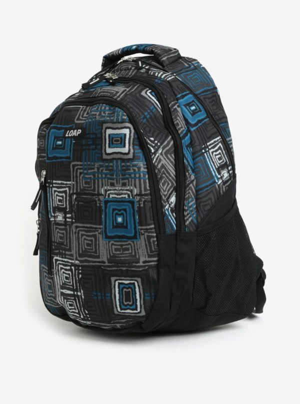 Čierno-modrý vzorovaný batoh LOAP Lian 20 l