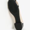 Čierno-béžové kožené baleríny so sponou Geox Wistrey