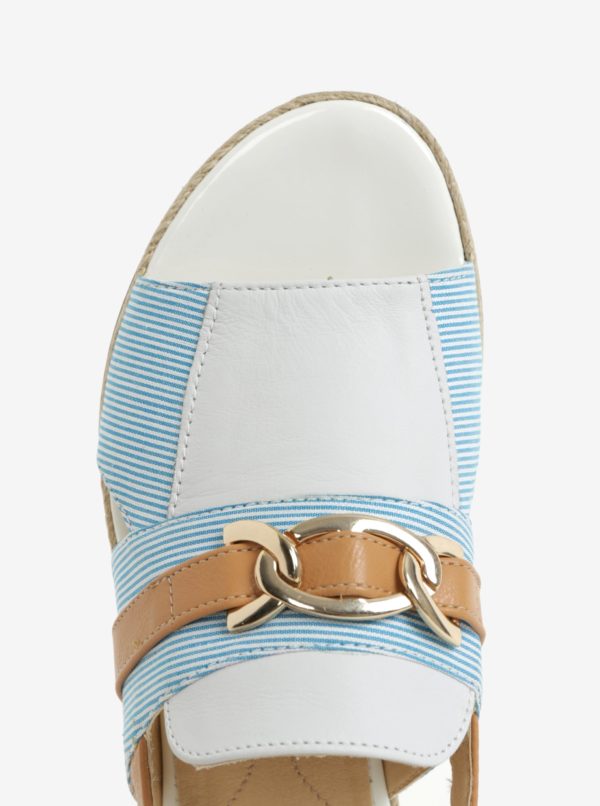 Hnedo–modré dámske sandálky Geox Mary Kolleen