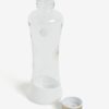 Biela sklenená fľaša s potlačou EQUA Stardust (550 ml)