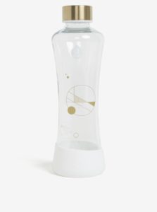 Sklenená fľaša v zlato-bielej farbe EQUA Stardust (550 ml)