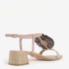 Staroružové kožené sandálky so zdobením Dune London Minah