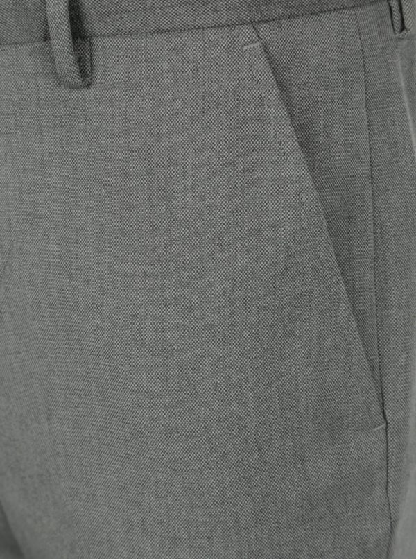 Sivé tapered fit nohavice Burton Menswear London