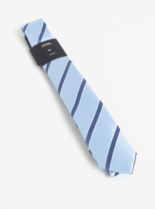 Svetlomodrá pruhovaná kravata Burton Menswear London