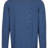 Modrý sveter s véčkovým výstrihom a výšivkou Barbour Pima