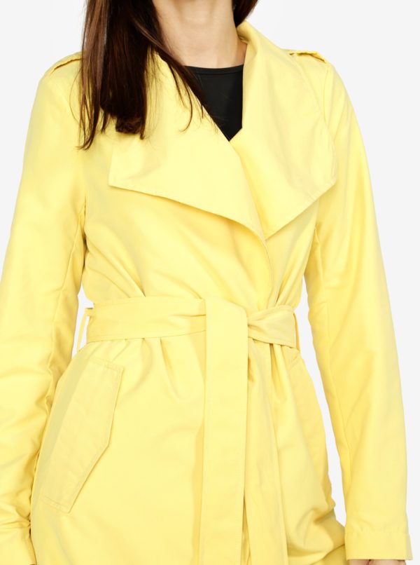 Žltý kabát VERO MODA Elina