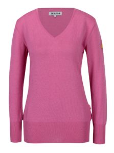 Ružový dámsky sveter z Merino vlny Kama